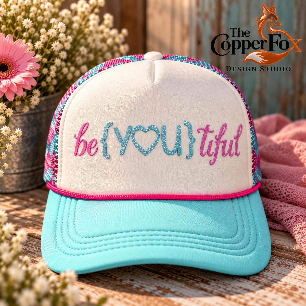 Be {YOU} tiful — Glitter Trucker Hat