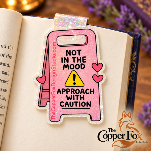 Caution: Reading in Progress – Magnetic Bookmark