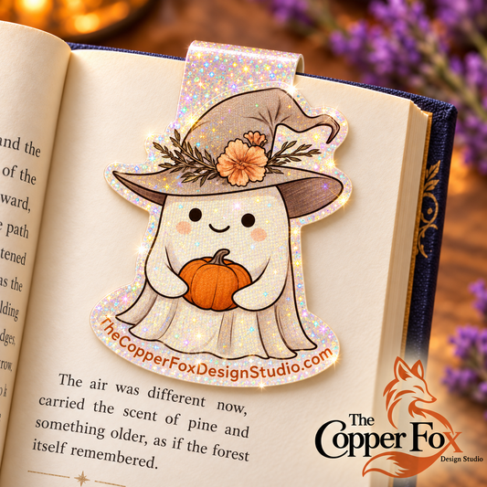 Fall Boo — Magnetic Bookmark