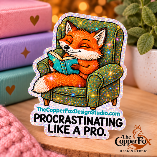 Procrastinating Like a Pro — Sticker