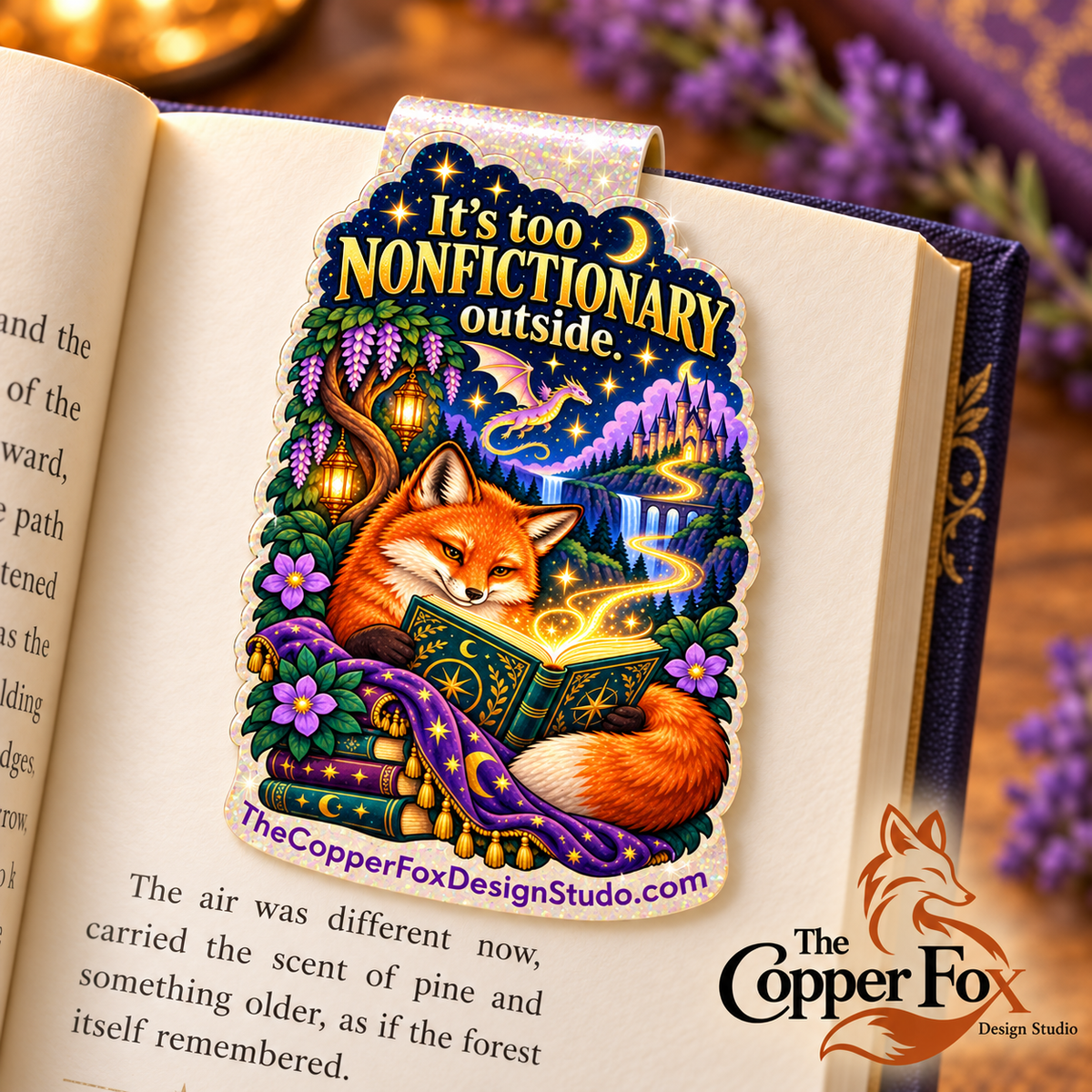 It’s Too Nonfictionary Outside — Magnetic Bookmark